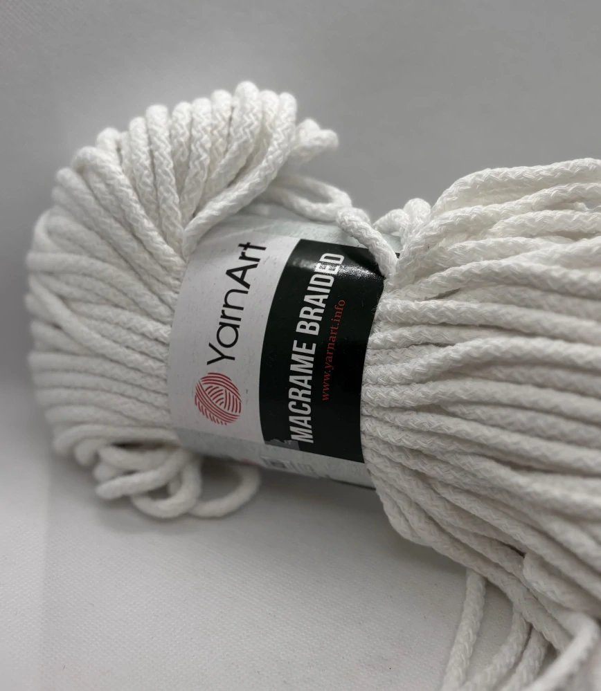 macrame braided 751 bílá