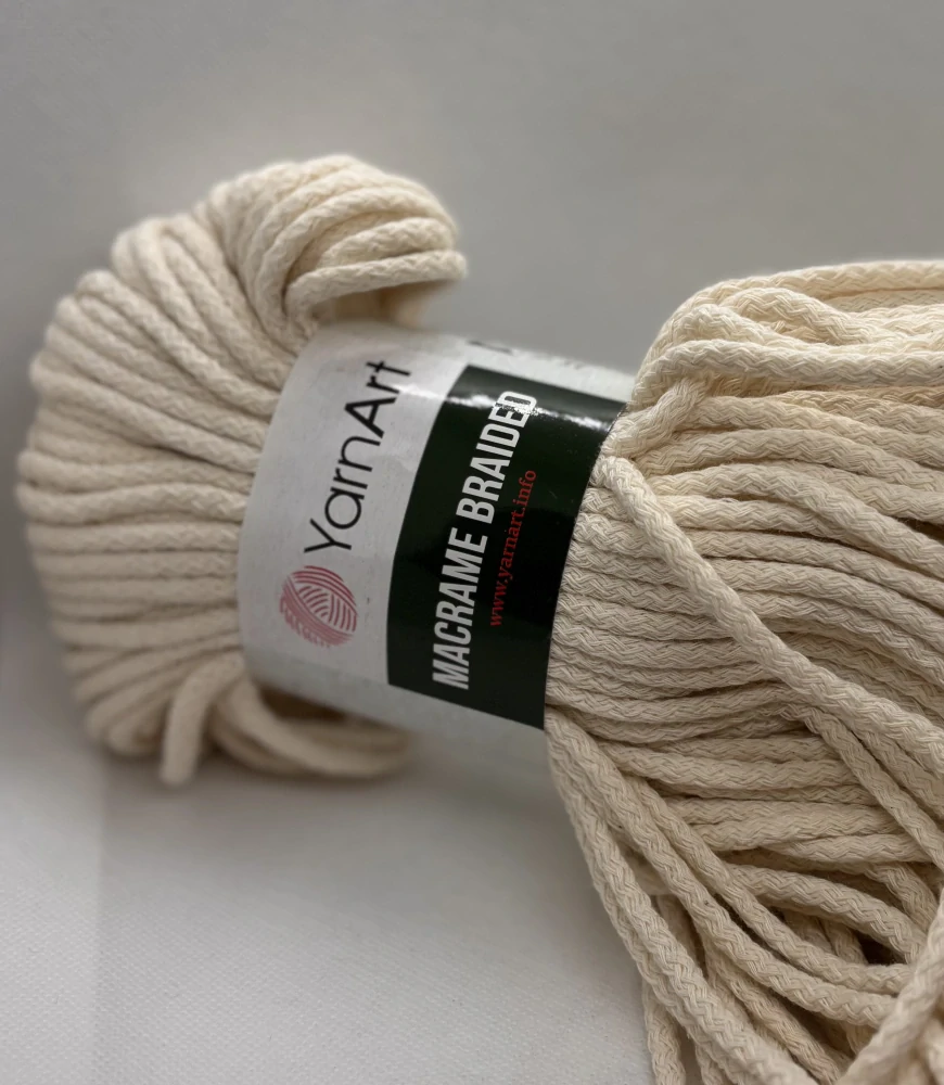 macrame braided 752 krémová