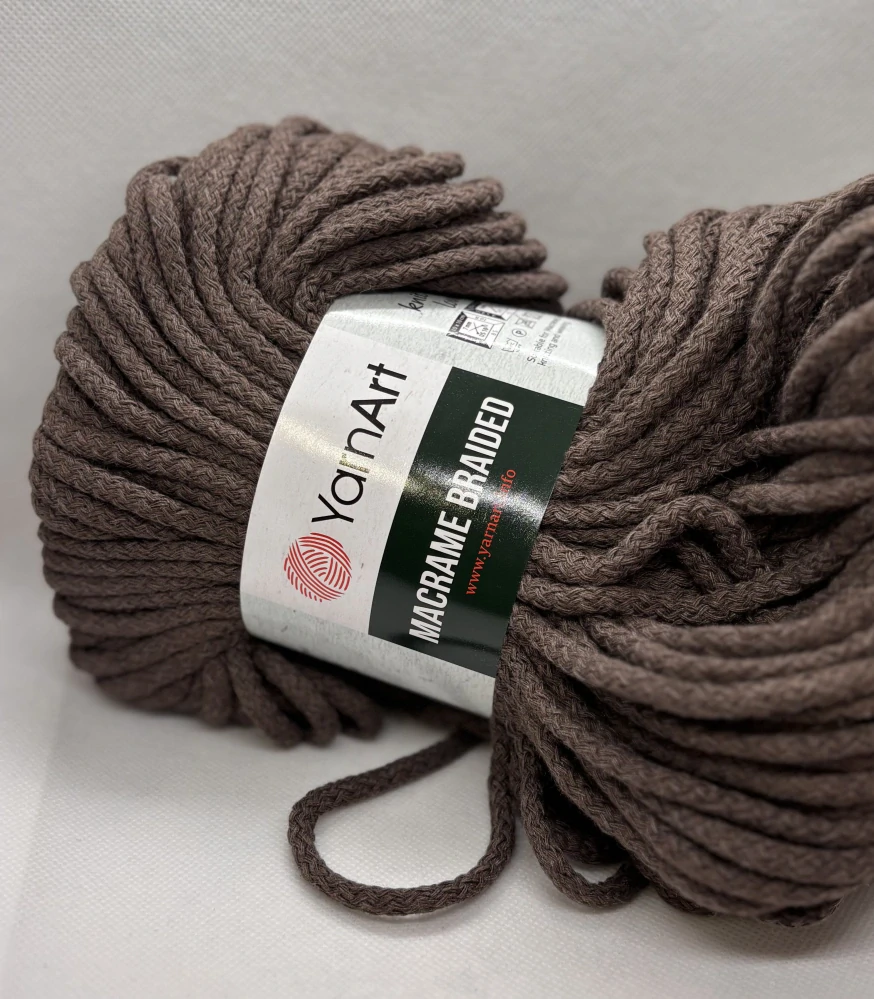 macrame braided 769 tmavě hnědá