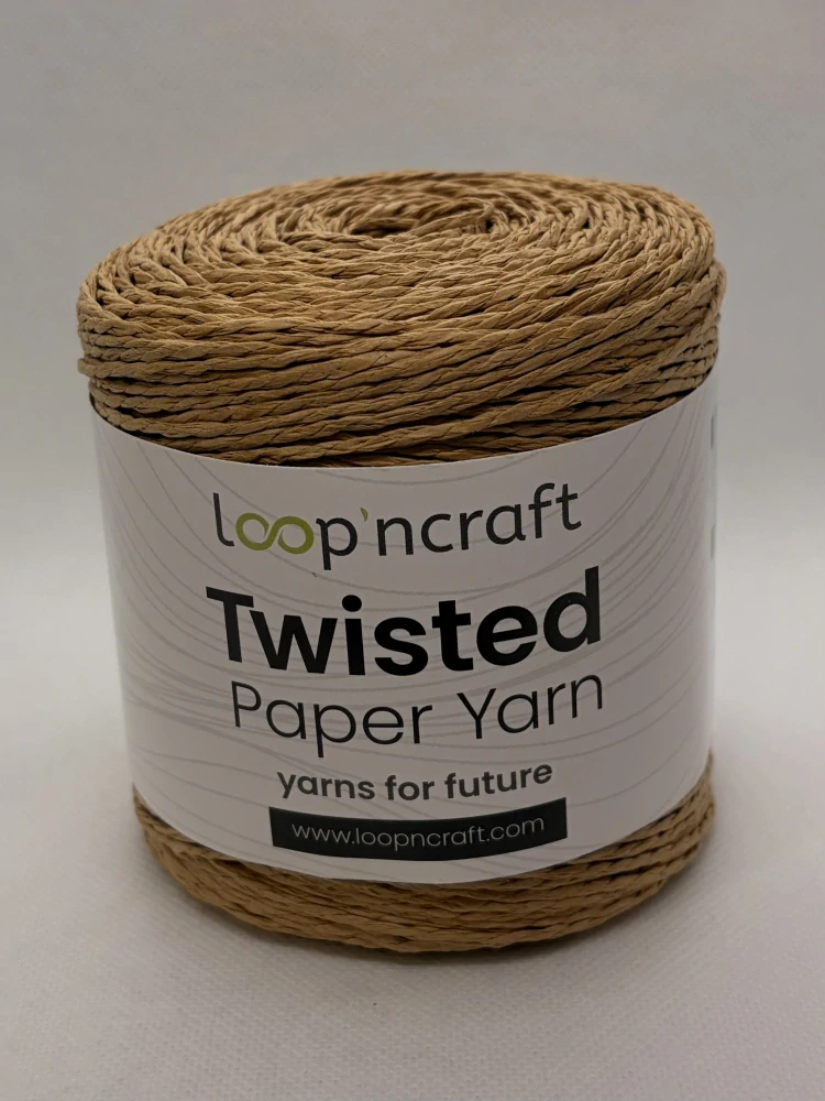 Twisted Paper Yarn 15-01 písková