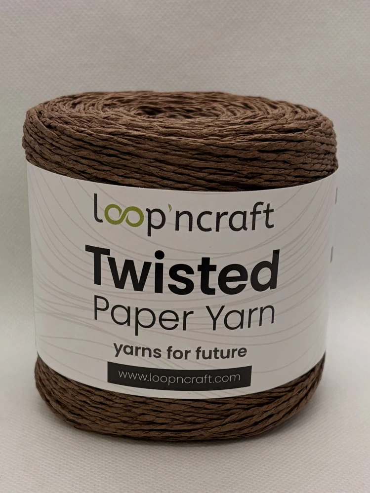 Twisted Paper Yarn 15-09 hnědá