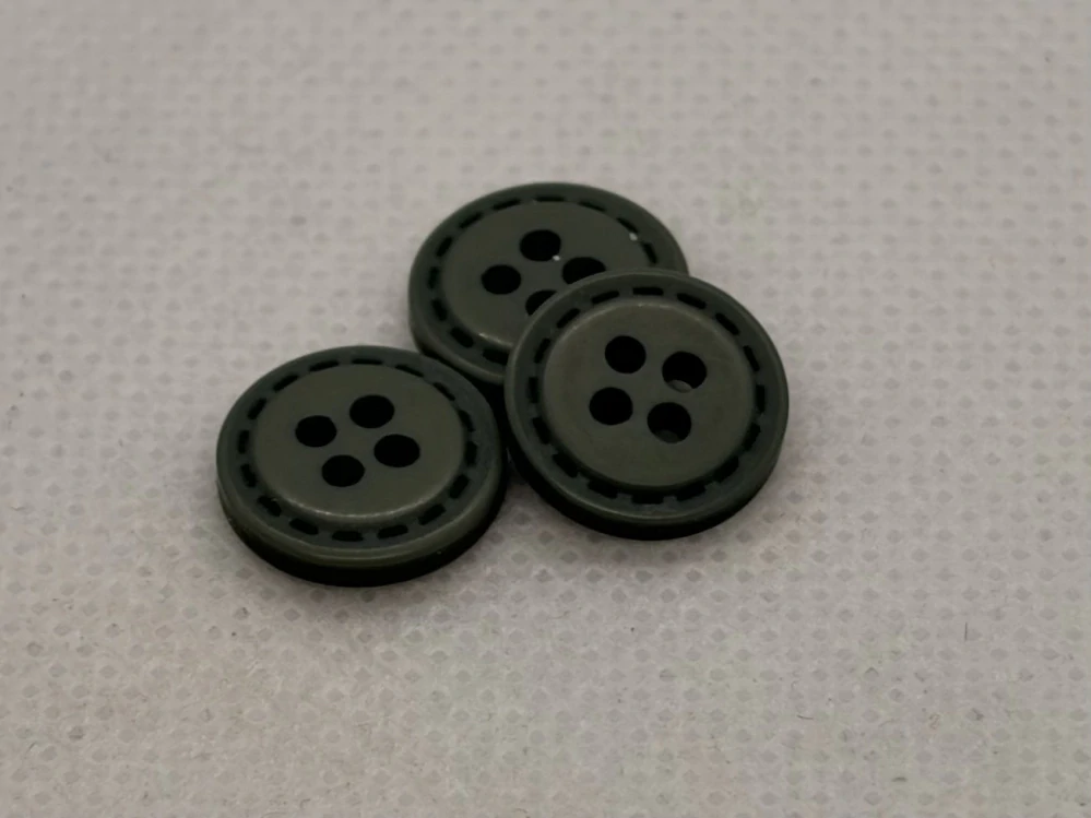 Knoflík 11 mm khaki
