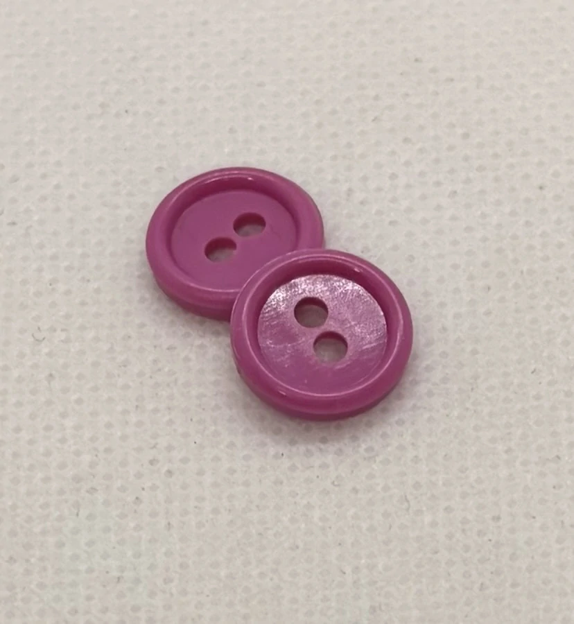 Knoflík 11 mm růžový