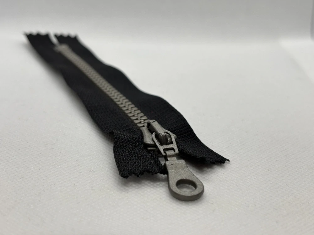 Zdrhovadlo 14 cm černá - šedý zip