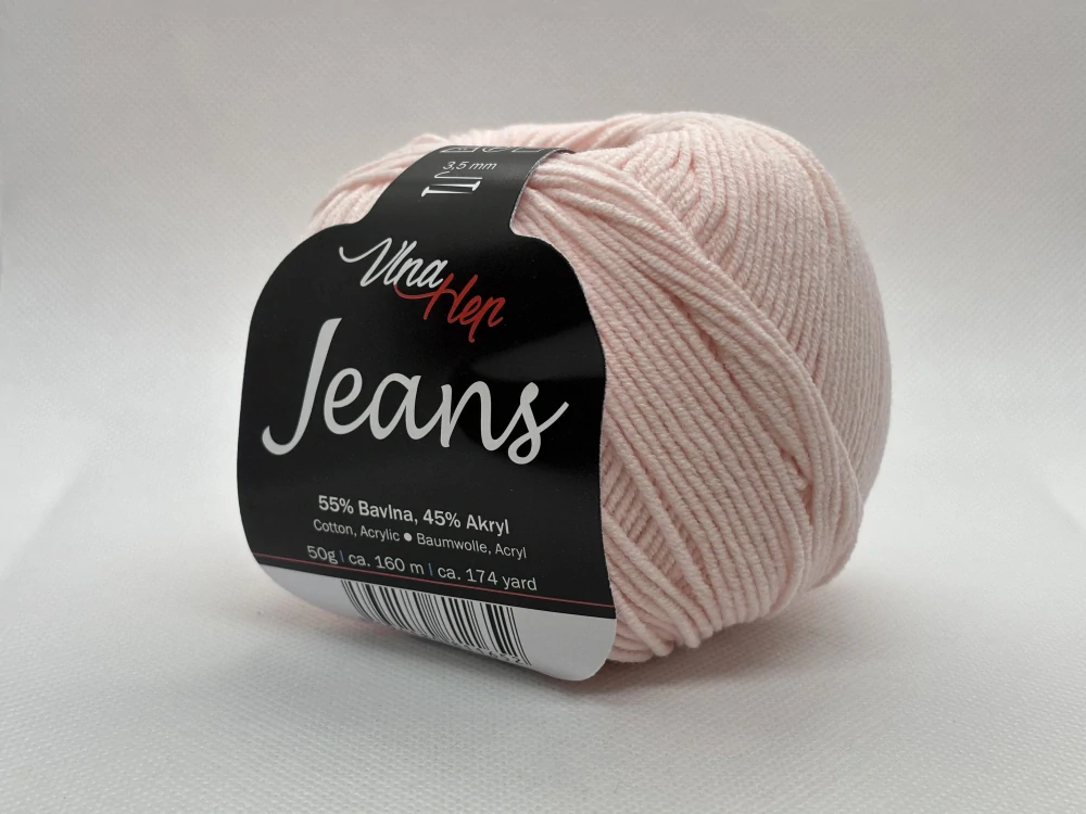 Jeans 8003 pudrová