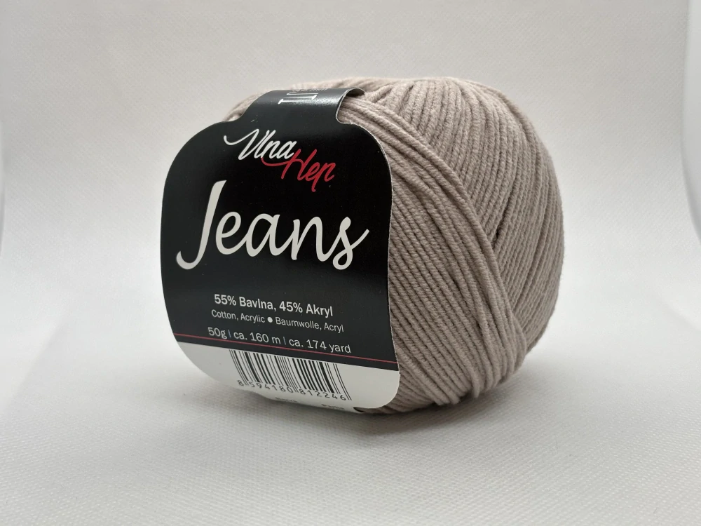 Jeans 8225 kakaově hnědá