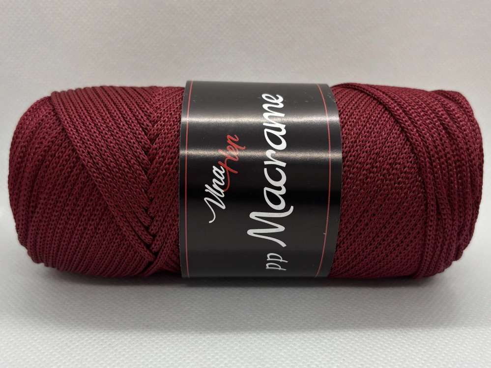 PP macrame 4031 vínová