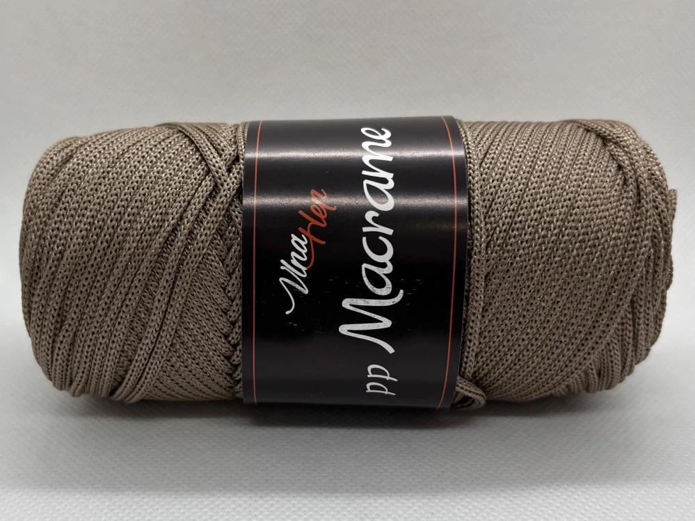 PP macrame 4224 tmavá šedohnědá