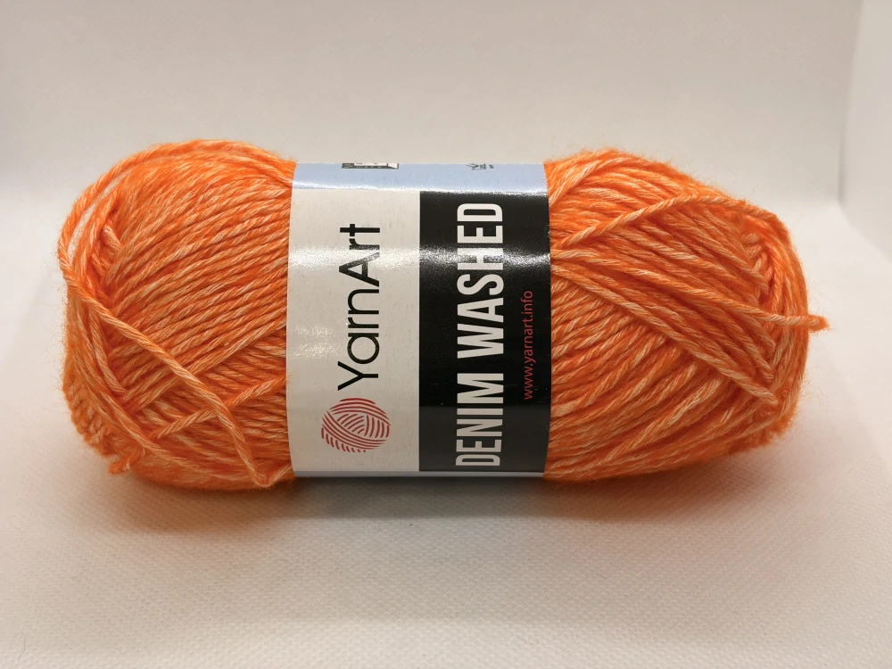Denim washed 902 oranžová
