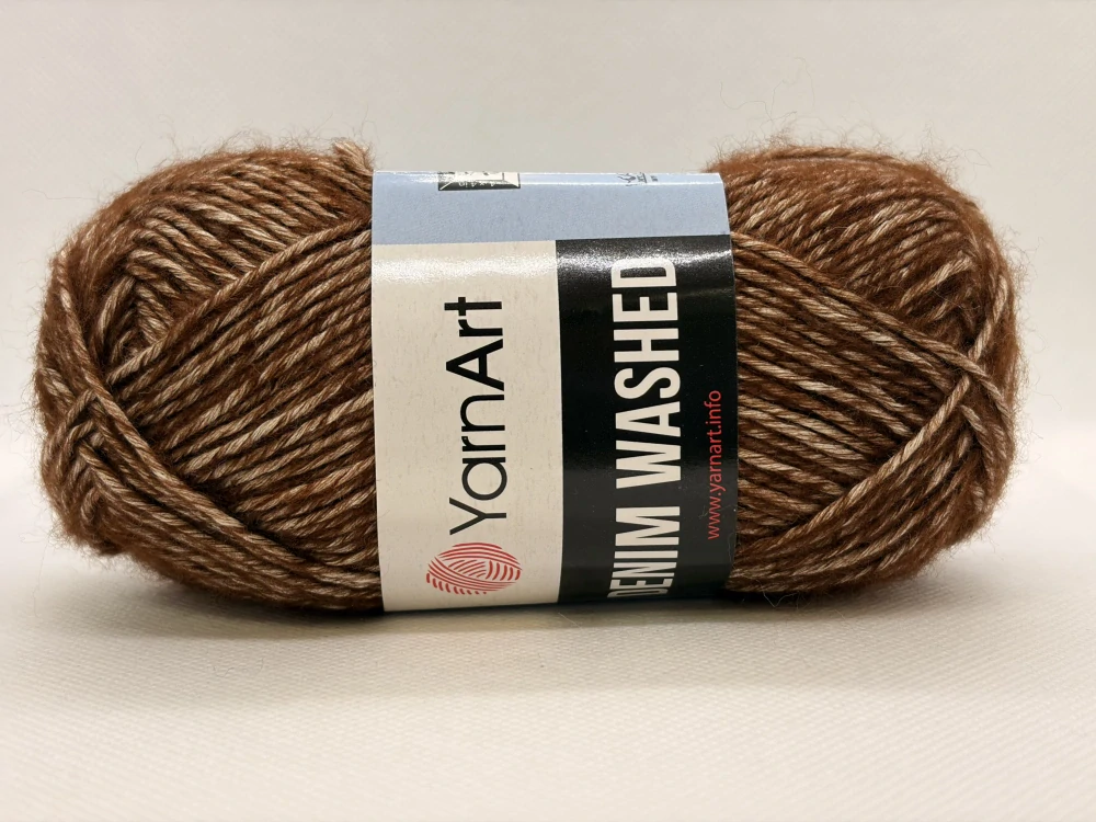 Denim washed 917 tmavě hnědá