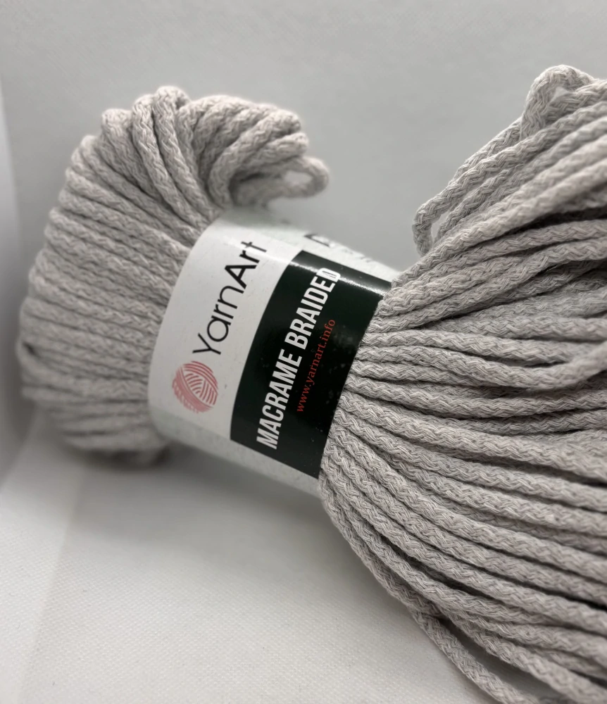 macrame braided 756 světle šedá