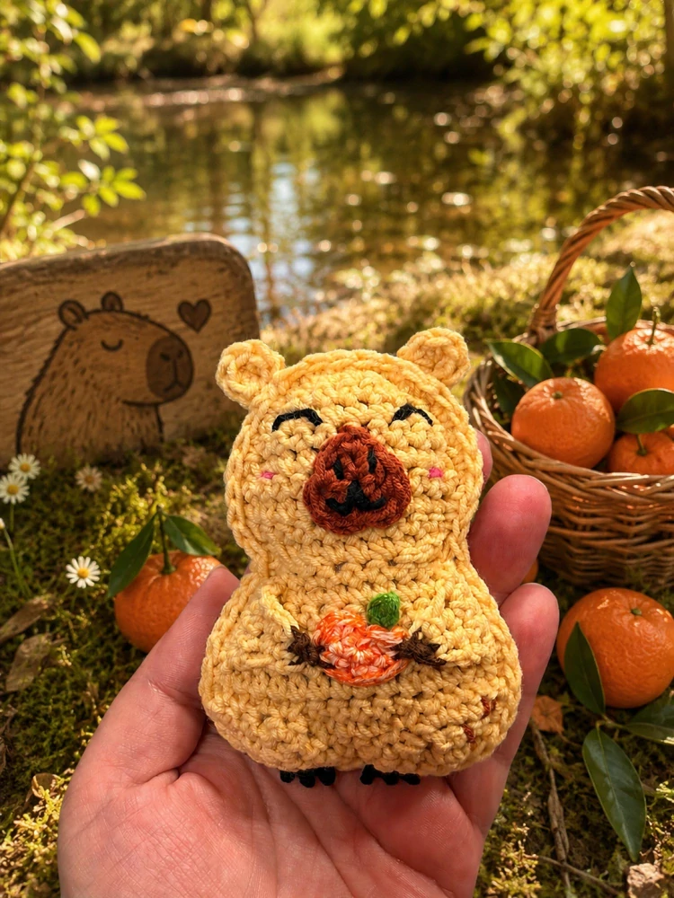 DIY krabička - kapybara - pouze materiál
