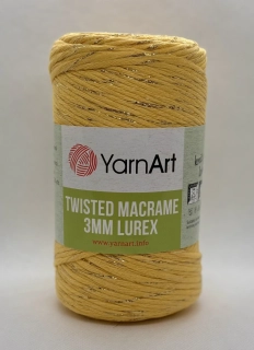 Twisted macrame lurex 764 žlutá