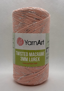 Twisted macrame lurex 767 lososová