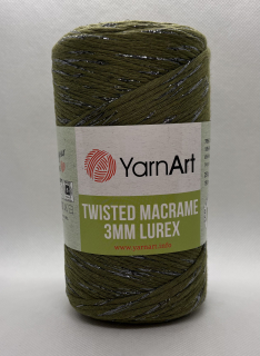 Twisted macrame lurex 787 tmavě zelená