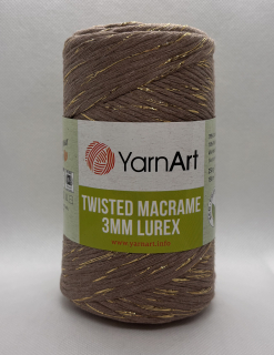Twisted macrame lurex 768 béžová