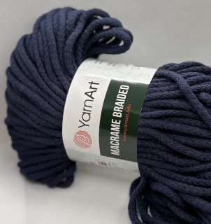 macrame braided 784 půlnoční modrá