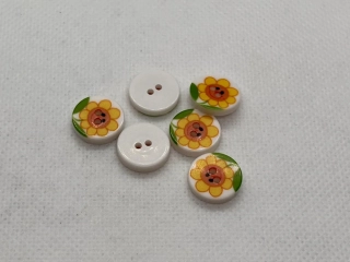 Knoflík 13 mm slunečnice