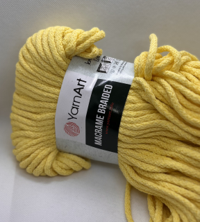 macrame braided 754 světle žlutá