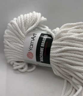 macrame braided 751 bílá
