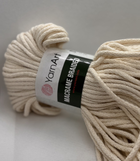 macrame braided 752 krémová