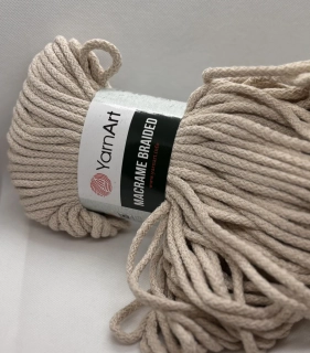 macrame braided 753 kapučíno