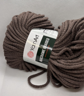 macrame braided 769 tmavě hnědá