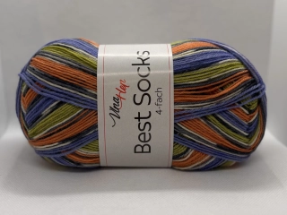 Best socks 4-fach 7383 oranžová-modrá-zelená