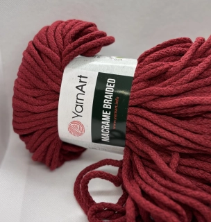 macrame braided 781 vínová