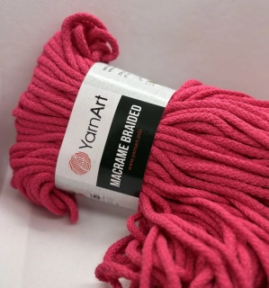 macrame braided 771 neonově růžová