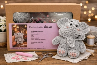DIY krabička - sloník - komplet