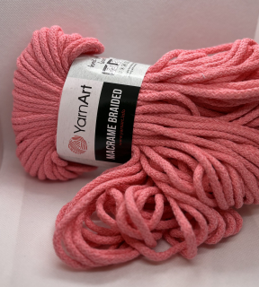 macrame braided 762 růžová