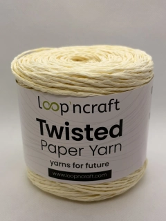Twisted Paper Yarn 15-04 smetanová