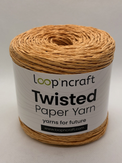 Twisted Paper Yarn 15-19 lískový oříšek