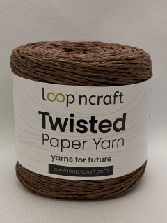 Twisted Paper Yarn 15-09 hnědá