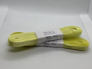 Stuha atlasová oboulící 10 mm/ 10 m 163 světle žlutá