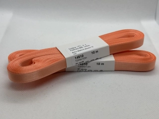 Stuha atlasová oboulící 10 mm/ 10 m 222 lososová