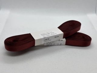 Stuha atlasová oboulící 10 mm/ 10 m 347 vínová