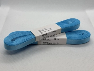 Stuha atlasová oboulící 10 mm/ 10 m 655 tyrkys