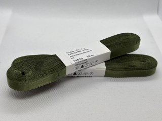 Stuha atlasová oboulící 10 mm/ 10 m 684 khaki