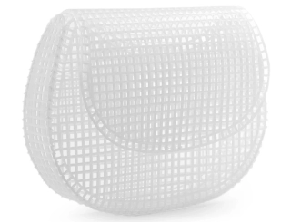 Kanava 19x15x4 cm bílá