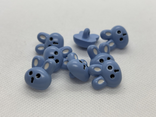 Knoflík zajíc 15x17 mm