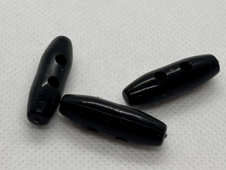 Knoflík oliva 28x7 mm černý