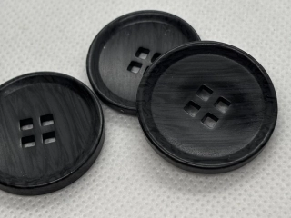 Knoflík šedý žíhaný 26 mm