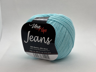 Jeans 8122 tyrkysová