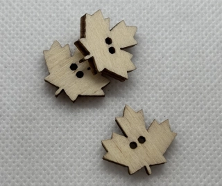 Knoflík lístek 19x21 mm