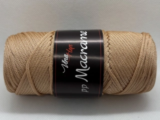 PP macrame 4208 oříškově hnědá
