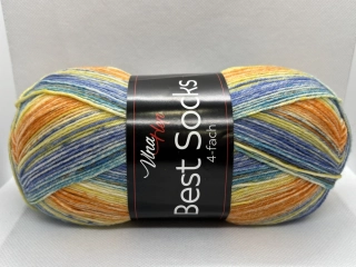 Best socks 4-fach 7340 oranžová-modrá