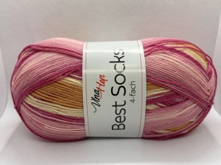 Best socks 4-fach 7413 růžová-oranžová