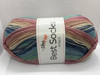 Best socks 4-fach 7403 růžová-modrá-zelená